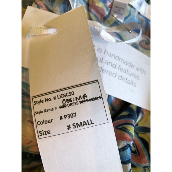 NWT ANTHROPOLOGIE LOVE KYLA CAITE SEO COSIMA EMBROIDERED BOHO SILK DRESS SMALL - Picture 6 of 8